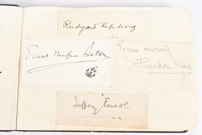 Lot 63 - An autograph book of a number of autographs