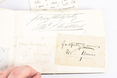 Lot 63 - An autograph book of a number of autographs