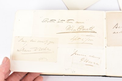 Lot 63 - An autograph book of a number of autographs