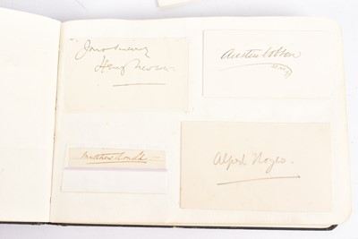 Lot 63 - An autograph book of a number of autographs