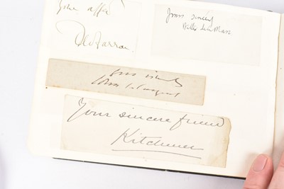 Lot 63 - An autograph book of a number of autographs