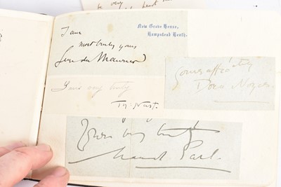 Lot 63 - An autograph book of a number of autographs