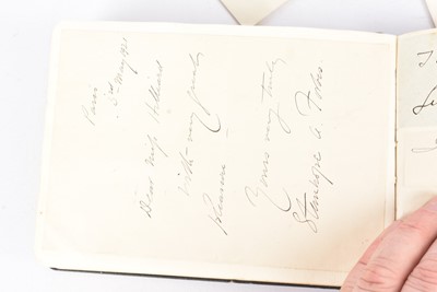 Lot 63 - An autograph book of a number of autographs