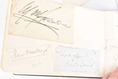Lot 63 - An autograph book of a number of autographs