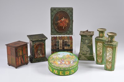 Lot 72 - A collection of eight Huntley and Palmers tins