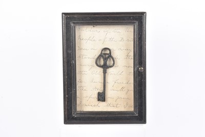 Lot 77 - A Decorative Framed Shadow/Key Box