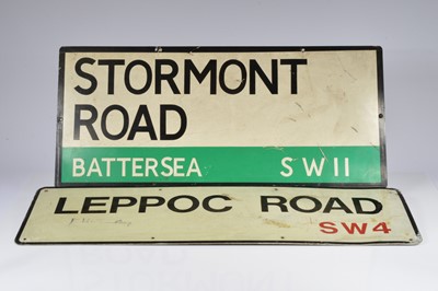 Lot 86 - Two Southwest London street signs