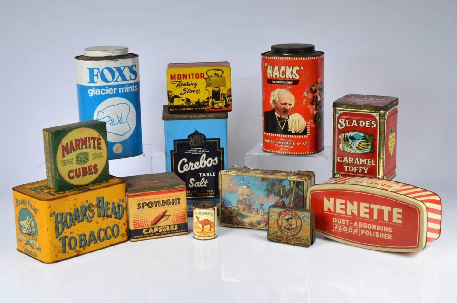 Lot 90 - A large collection of small beverage advertising signs