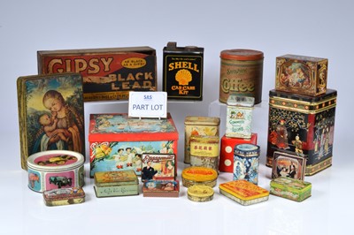 Lot 91 - A collection of advertising tins