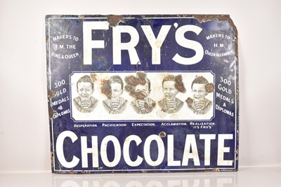 Lot 96 - Fry's Chocolate Advertising Enamel Sign