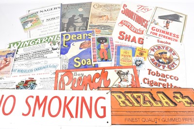 Lot 98 - An assortment of reproduction advertising signs