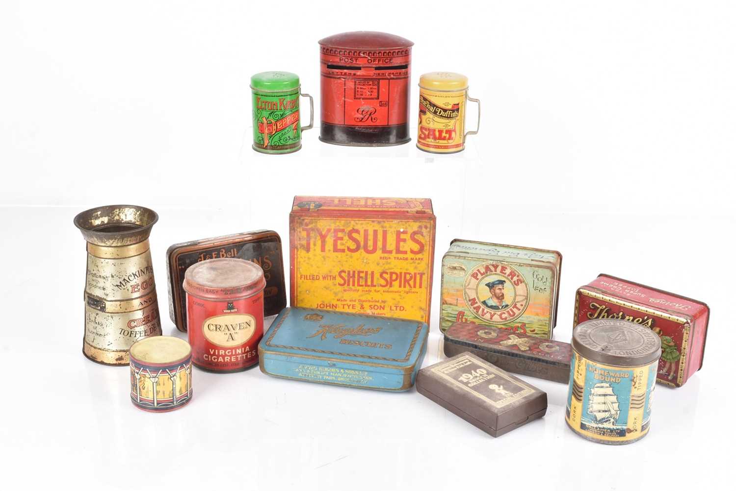 Lot 99 - A selection of vintage Advertising tins