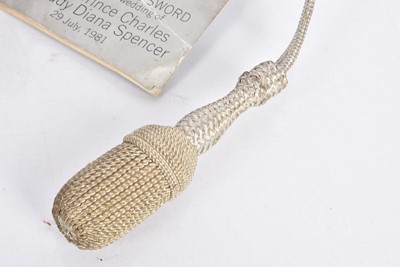 Lot 104 - A Commemorative Wilkinson Sword to commemorate the Wedding of H.R.H Prince Charles and Lady Diana Spencer
