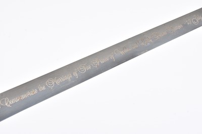 Lot 104 - A Commemorative Wilkinson Sword to commemorate the Wedding of H.R.H Prince Charles and Lady Diana Spencer