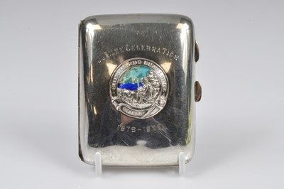 Lot 109 - A Silver Hallmarked Masonic Jubilee Celebration Cigarette Case