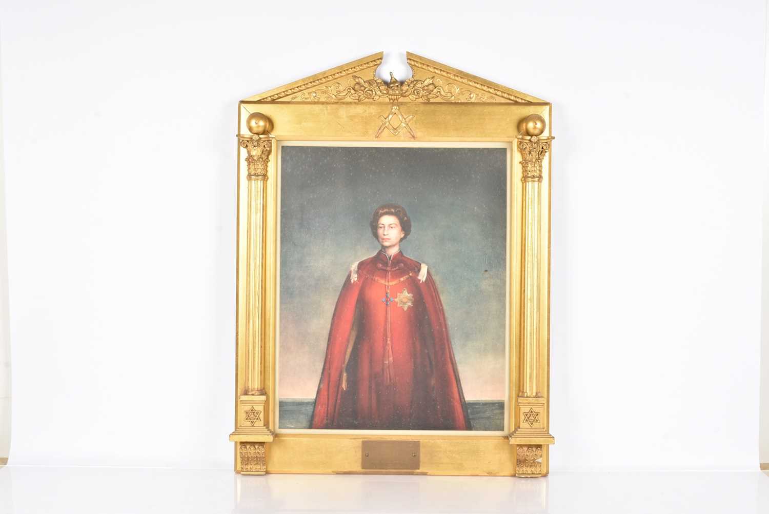Lot 111 - A presentation print of Queen Elizabeth II