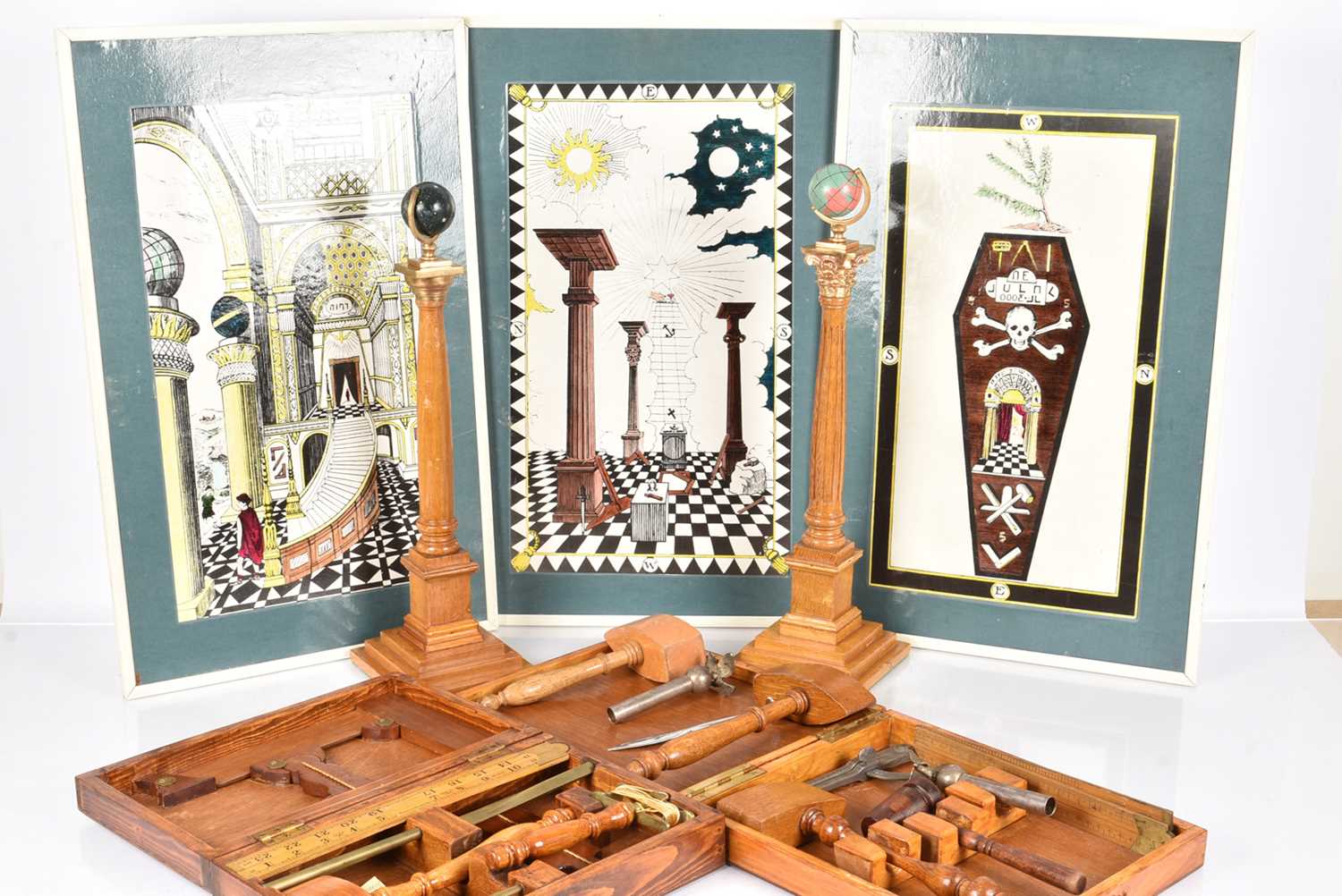 Lot 112 - A Masonic Working Tool Set