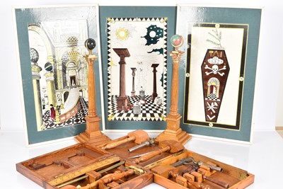 Lot 112 - A Masonic Working Tool Set