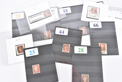Lot 144 - A selection of Victorian 1d Penny Red Stamps