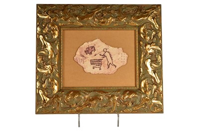 Lot 177 - Banksy Peckham Rock replica wooden postcard