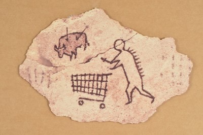 Lot 177 - Banksy Peckham Rock replica wooden postcard