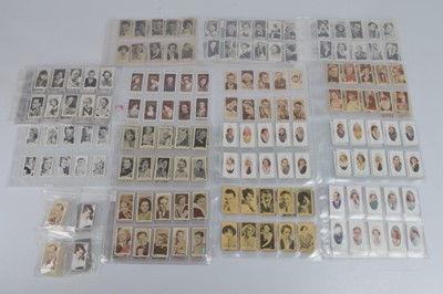 Lot 180 - Film Star and Celebrity Themed Cigarette Card Sets (19)