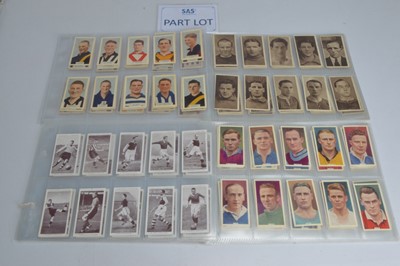 Lot 181 - Football Themed Cigarette Card Sets (22)