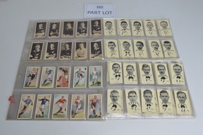 Lot 181 - Football Themed Cigarette Card Sets (22)