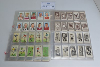Lot 181 - Football Themed Cigarette Card Sets (22)