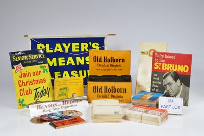 Lot 246 - A large collection of Tabacco advertising items