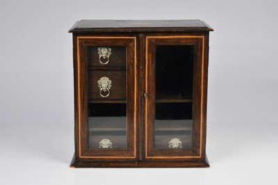 Lot 248 - An antique wooden smokers cabinet