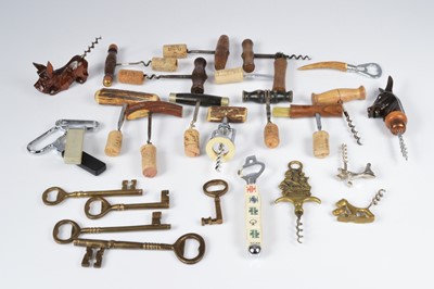 Lot 252 - An assorted collection of cork screws