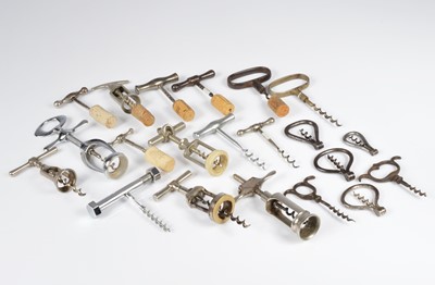 Lot 253 - An large collection of metal cork screws