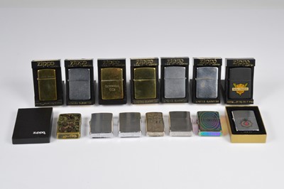 Lot 260 - An assortment of used Zippo Lighters