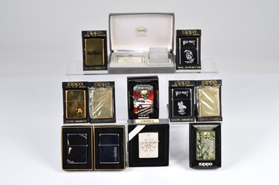 Lot 261 - A collection of unused Zippo Lighters
