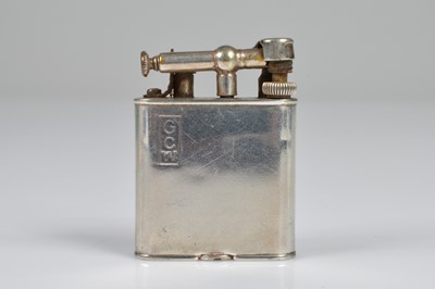 Lot 270 - A Dunhill Unique silver plated petrol pocket lighter