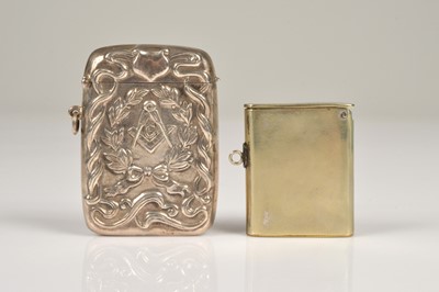 Lot 283 - A base metal Trick Opening Vesta Case