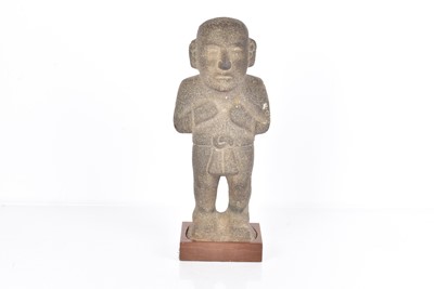 Lot 320 - A heavy stone Male Sculpture