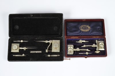 Lot 381 - Two boxed Beam compasses
