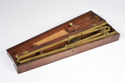 Lot 385 - A 19th century brass pantograph drawing instrument