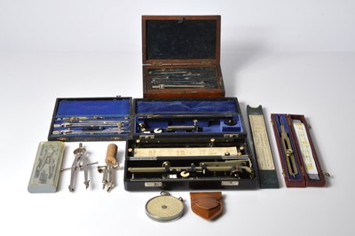 Lot 396 - A large collection of measuring and drawing equipment