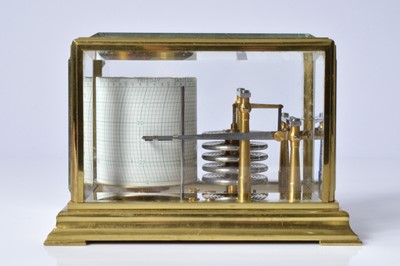 Lot 397 - A Miniature French Brass Barograph by Richard Freres of Paris