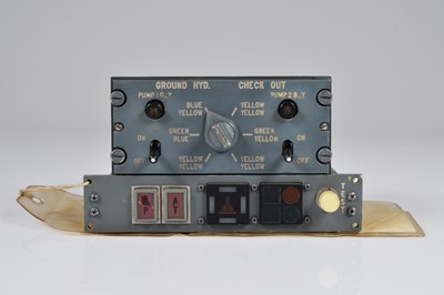 Lot 416 - A Concorde ground hydraulics check out panel