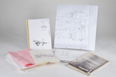 Lot 422 - A collection of Concorde blue prints