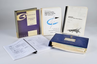 Lot 423 - A large collection of Concorde manuals
