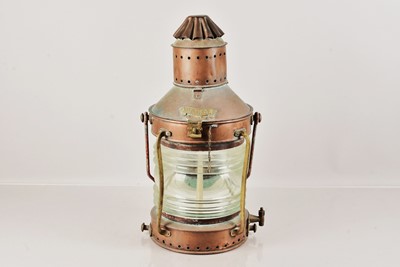 Lot 435 - A Vintage Ship's 'Anchor' Lamp