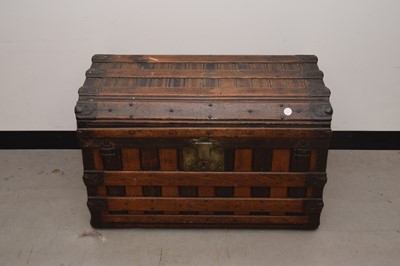 Lot 440 - An interesting late Victorian travel steamer trunk