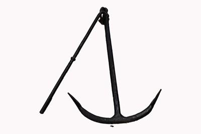 Lot 444 - A large Fisherman Anchor