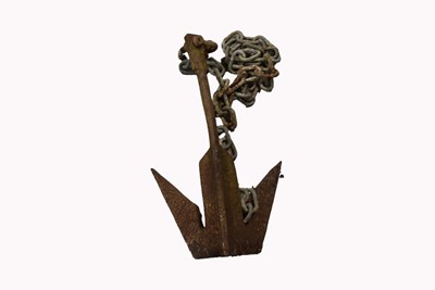 Lot 446 - A vintage boat anchor