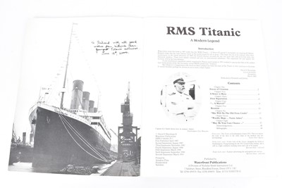 Lot 450 - A signed RMS Titanic - A Modern Legend by David F Hutchings